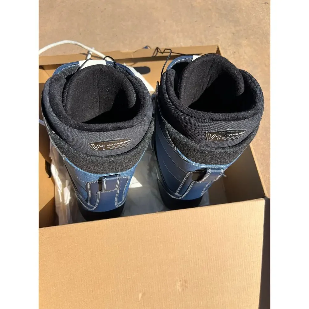 Vans Hi Standard OG Snowboard Boots Blue White Mens 11 All-Trac Lace Up - Picture 5 of 12